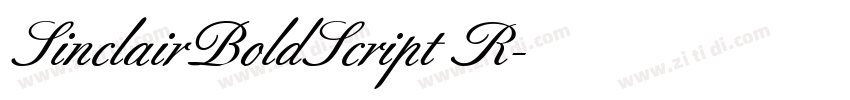 SinclairBoldScript R字体转换
